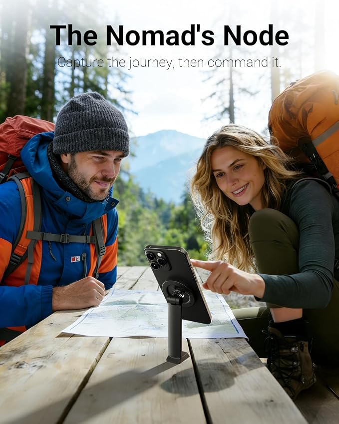 VIMOSE 66" Magnetic Phone Tripod, Tripod for iPhone with Remote & Strong Magnetic Holder for Magsafe, Stable Cell Phone Tripod for Video Recording | Strong Magnetic Holder for Magsafe, Stable Cell Phone Tripod for Video Recording - Image 4