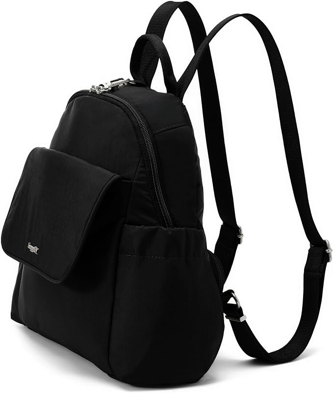 Securtex® Journey Anti-Theft Backpack - Lightweight 10.6"x10.2" RFID Travel Bag w/Locking Zippers, Compact Daypack - Image 2