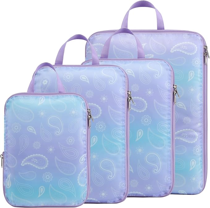 Cambond Compression Packing Cubes for Travel - Luggage Suitcase Organizer | Compression Zip Design for Space-saving, Expandable, Lightweight, Keep Clothes Sorted, Luggage Space Tidy, Carry on Pack Fast by Cambond