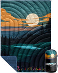 Puffy Camping Blanket,Large Camp Blanket Outdoor Camping Quilt Waterproof | Lightweight Printed Warm Packable Down Alternative Blanket for Camping,Traveling, Stadium, Hiking, Picnics by hotkoko