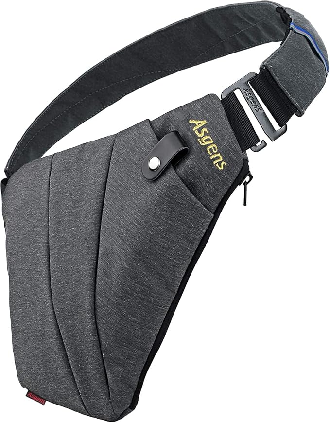 CCW Crossbody Sling Bag Multi-Purpose Anti-Thief Conceal Carry Bag for Men and Women Range, Travel, Outdoor by Asgens