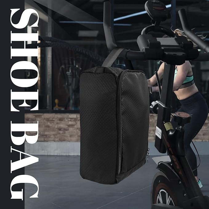 Gloppie Shoe Bags for Travel Shoe Pouch Portable Large Shoes Storage Bag (2 PACK) for Men Women Shoe Organizer Shoe Packing Cubes Gym Sport Must Have for Business Trip Bolsa de Zapatos Black - Image 9