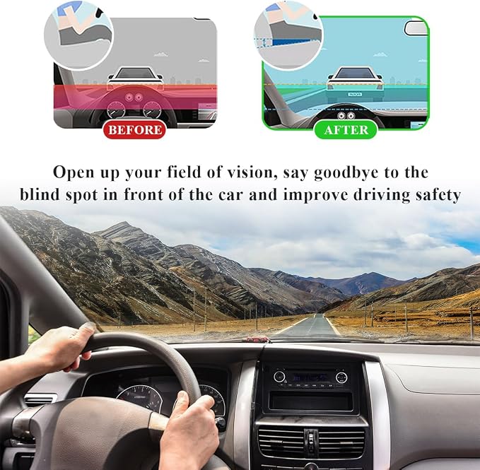 Car Seat Cushion, Comfort Memory Foam Car Cushion, Non-Slip Auto Booster Seat Cushion for Improve Driving Vision, Suitable for Vehicles Trucks SUVs Car Accessories (Black) - Image 5