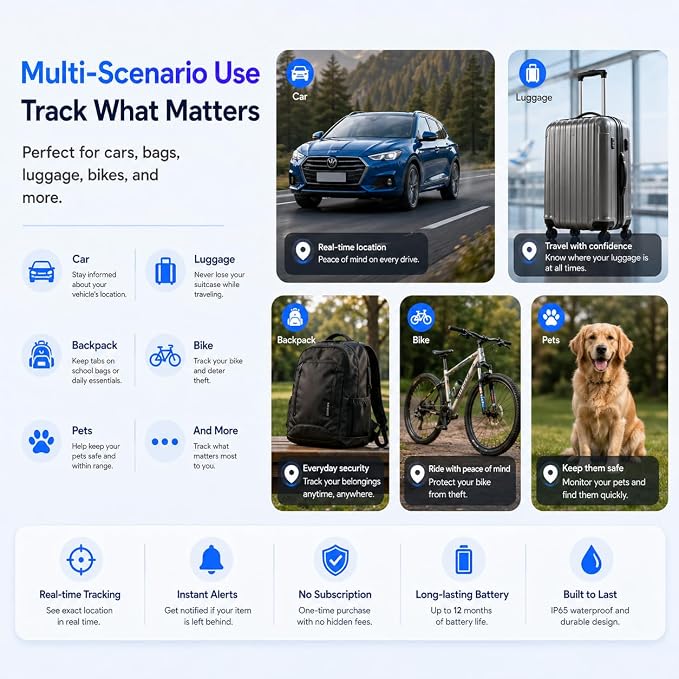IP65 Waterproof Magnetic Mini GPS Tracker for Vehicles - Real-Time Hidden Tracking, Anti-Theft Car Locator for Truck & Assets (car GPS Android) - Image 6