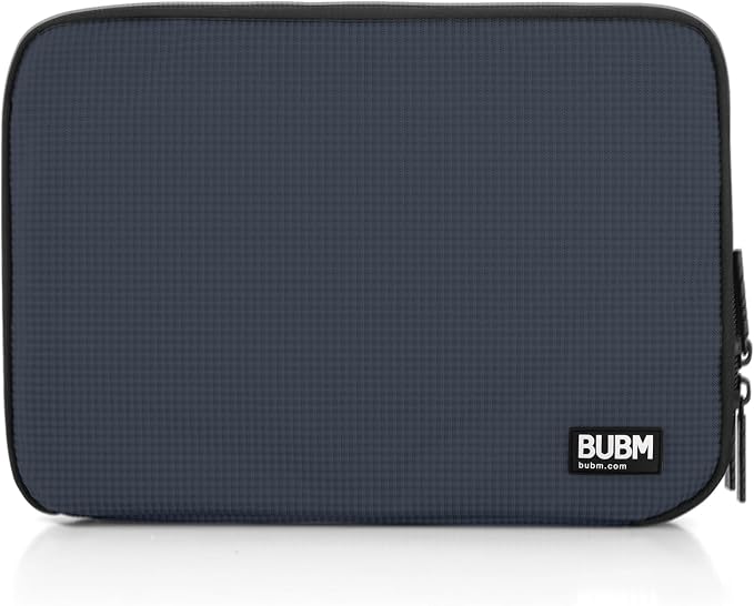 BUBM Double Layer Electronic Accessories Organizer, Travel Gear Bag for Cables, USB Flash Drive, Plug and More, Perfect Size Fits for iPad Mini (Medium, Dark Blue) | Travel Gadget Bag for Cables, USB Flash Drive, Plug and More, Perfect Size Fits for iP... - Image 8