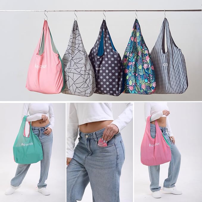 Compact Reusable Grocery Tote Bag – Lightweight, Foldable & Packable Shopping Bag for Travel - Image 8