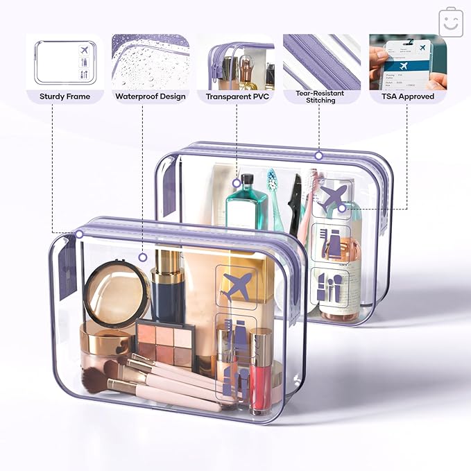 Veken 9/11 Set Compression Packing Cubes Garment Bags for Travel Essentials,Compressible Expandable Luggage Organizer Bags for Clothing,Space Saver Bags with Over 1000 pcs of Mesh Holes(Purple Gray) - Image 4