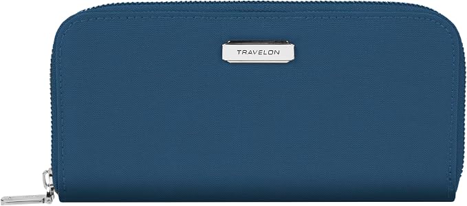 Travelon RFID Blocking Single Zip Wallet by Travelon