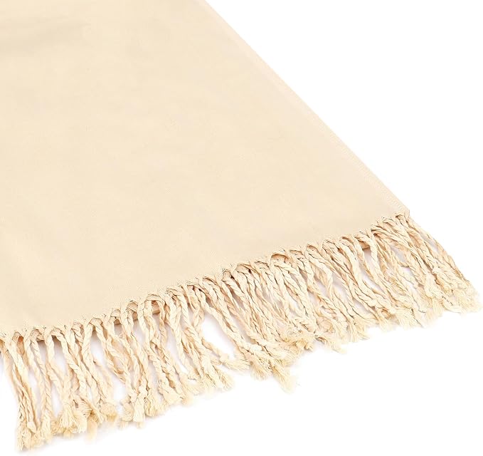 Soft Silky Pashmina Shawl Wraps Solid Colors Scarf for Wedding Evening Dresses - Image 3