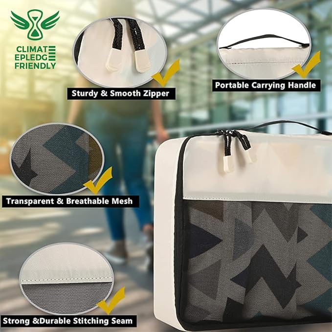 BAGAIL 8 Set/9 Set Packing Cubes Luggage Packing Organizer for Travel, Suitcase Packing Bags for Travel Accessories - Image 3