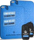Whispering Winds Inflatable Seat Cushion | Comfortable & Packable Blow-up Foam Pad for Airplane Travel, Stadium Outdoors, Camping, Car & More by WhisperingWinds