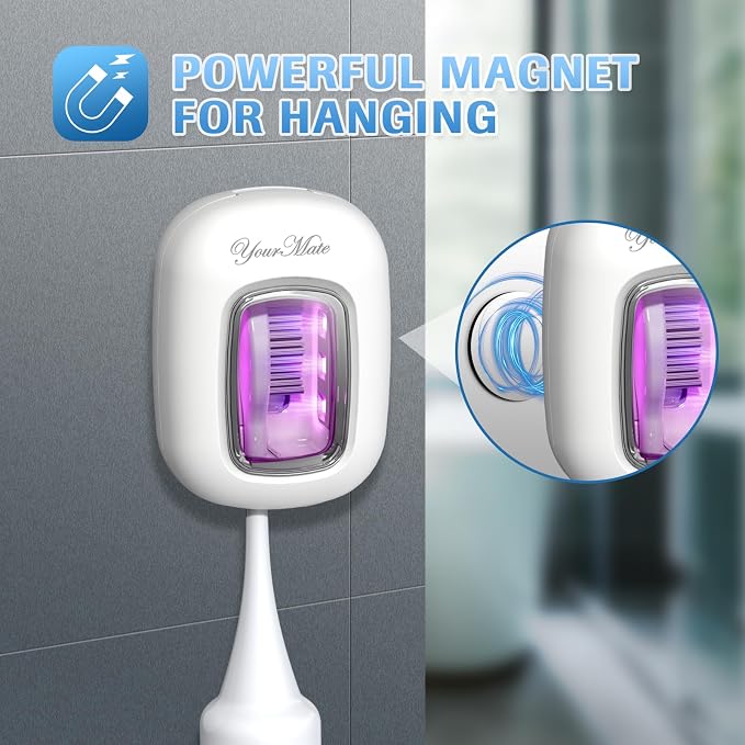 YourMate UVC Toothbrush Sanitizer Case for Electric & Manual Toothbrushes - Image 3