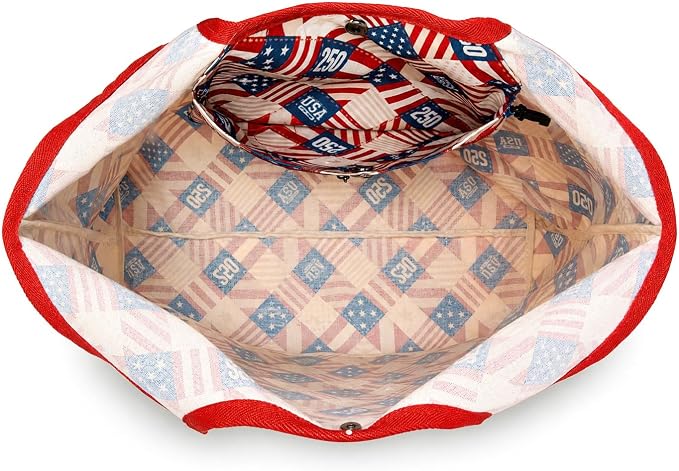 Montana West Foldable Canvas Tote Bag for Women Large Shoulder Bag with Built-In Zip Pouch - Image 5