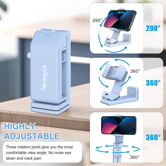 Perilogics Airplane Phone Holder Mount Universal in Flight Hands Free Viewing with Multi-Directional Dual 360 Degree Rotation. The Go-to Choice for Frequent Flyers and Travelers’ Favorite. - Image 8