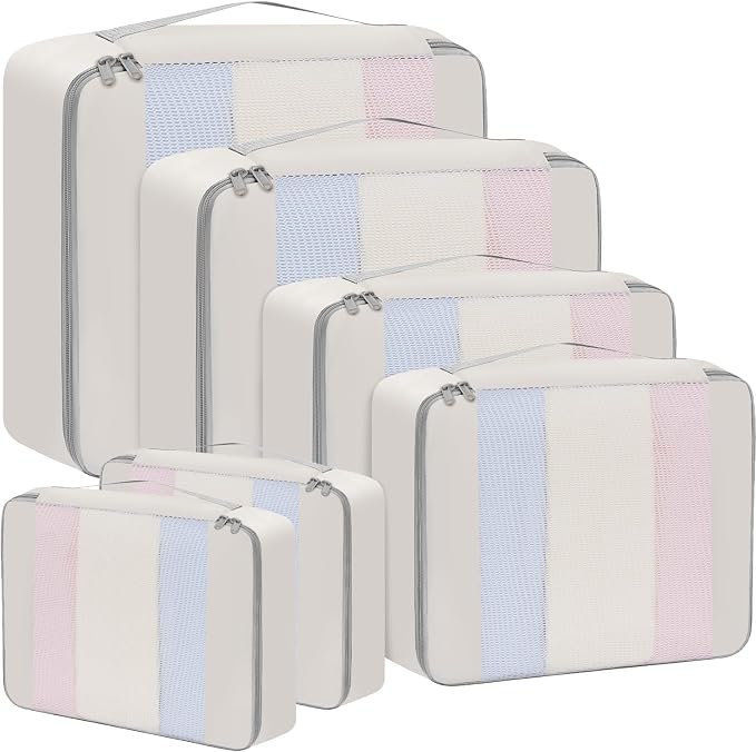 BAGAIL 6 Set/8 Set/10 Set Packing Cubes Various Sizes Packing Organizer for Travel Accessories Luggage Carry On Suitcase by BAGAIL