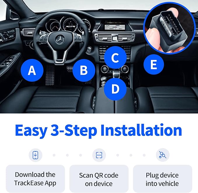 GPS Tracker for Vehicles, No Monthly Fee, No Subscription with Real-Time Tracking, 4G SIM and Data Included, Trip History, GeoFence, Speeding Alerts, Global Coverage, OBD, for Fleets & Families - Image 4