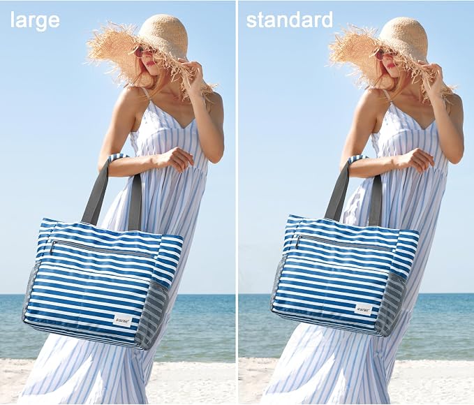 G4Free Beach Bag, Waterproof Sandproof Beach Tote Bag, Large Capacity Foldable for Women - Image 2