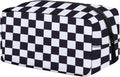 E-Tree Cute Makeup Bag,Medium Travel Make up Pouch for Purse,Zipper Toiletry Cosmetic Brush Skin Care Case for Women Man,Tech Electronic Organizer,Small Canvas Storage for Personal Items,Checkered by E-Tree
