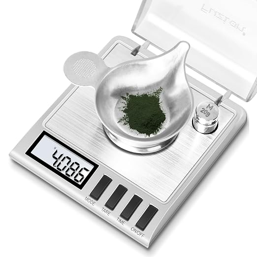 Fuzion Digital Milligram Scale, 50g/0.001g Powder Scale with 6 Accessories | Includes Calibration Weights, Mg Scale for Powder, Supplement, Jewelry, Capsule Filling, Reloading - Image 4