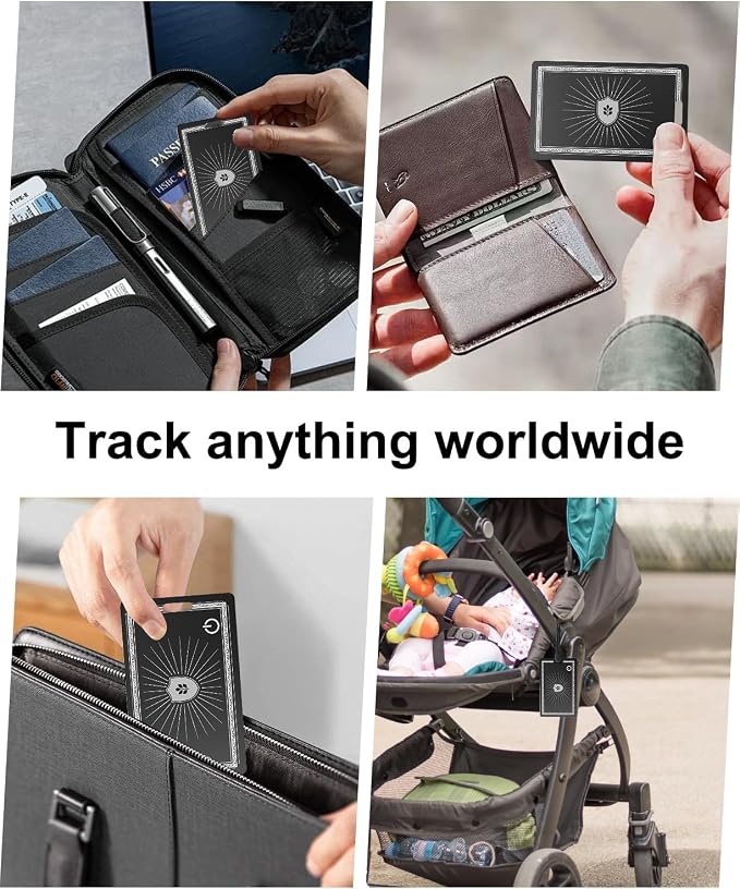Wallet Tracker Card, for Apple Find My Ultra Thin and Rechargeable Tracker Tags Bluetooth Wallet Finder IP68 Waterproof Tracker Item Finder for Keys, Bags, Passport [Apple MFi Certified] - Image 3