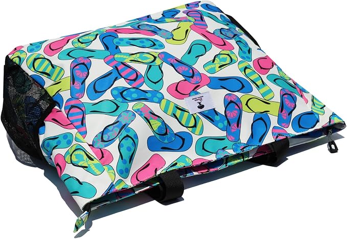 ESVAN LARGE BEACH BAG Water Resistant Lightweight 20 inch Women Oversize Tote Bag for Gym Beach Travel Pool Yoga Nurse - Image 6