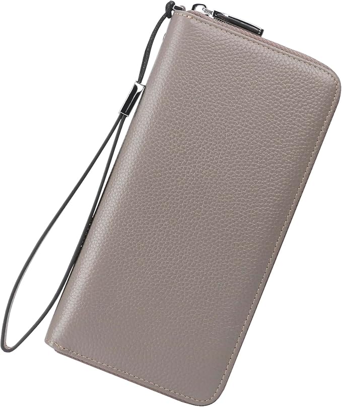 Small Compact Women Wallet RFID Blocking Genuine Leather Bifold Purse with ID Windows by Lavemi