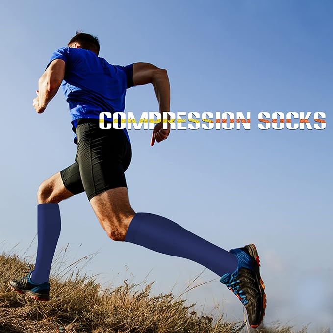 Sooverki Compression Socks for Women and Men Circulation (3/4 Pairs) is Best Support for Running Athletic Cycling Hiking - Image 5