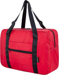 Duffle Bag for Travel Foldable Personal Item Travel Bag, 23L, Red | Carry On Duffel Bag Women Men Frontier Airlines Personal Item Bag Hospital Weekend Overnight Trips by holyluck