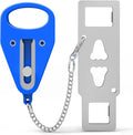 Portable Door Lock for Home Security Travel Lockdown Locker Safety Locks for Additional Safety and Privacy Perfect for Traveling Apartment College Blue by KUOGO