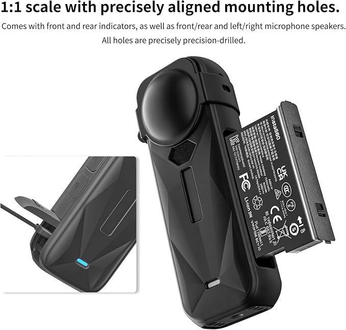 Camera Protective Kit Compatible with insta 360 x5 accessories Starter Kit include（Silicone Case,Screen Protector,Lens Guard,1.2M Invisible Selfie Stick with Tripod）for 360 X5 Action Camera - Image 5