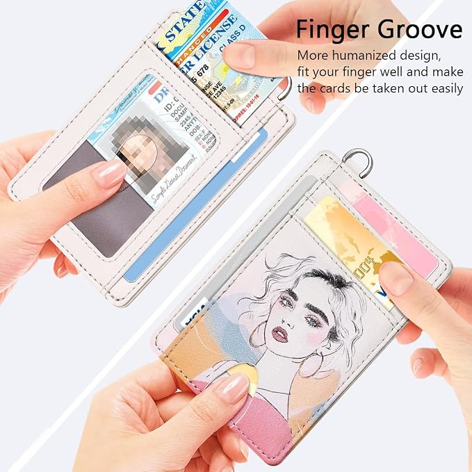 FurArt Slim Minimalist Wallet RFID Credit Card Holder for Men | slim minimalist compact rfid id window thin - Image 3