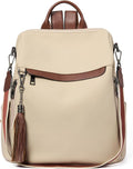 Telena Backpack Purse for Women, PU Leather Anti Theft Travel Purse Shoulder Bags with Tassel by Telena