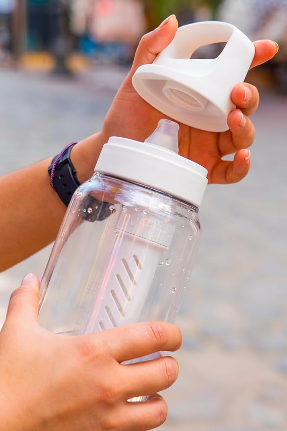 LifeStraw Go Series – BPA-Free Water Filter Bottle for Travel and Everyday use removes Bacteria, parasites and microplastics, Improves Taste, 1L Terrace Green | Plastic Water Filter Bottle for Travel and Everyday use removes Bacteria, parasites and mic... - Image 7
