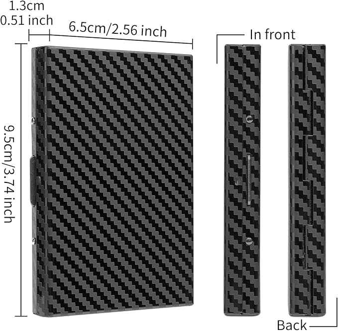 RFID Stainless Steel Credit Card Wallet Slim Metal Business Card Holder for Women Men - Image 4