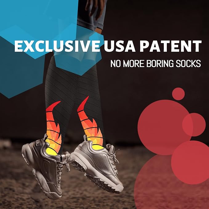 NEWZILL Medical Compression Socks for Women & Men, 20-30 mmHg Knee-High Support for Circulation, All-Day Comfort for Work Travel Running Cycling and Fitness - Image 6