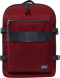 Underseat Carry-On Backpack Luggage, 15-inch Laptop Lightweight Backpack with trolley strap, Travel Commute Gym Sport, 17L Red Wine by Rangeland
