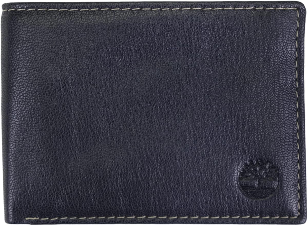 Timberland Men's Genuine Leather Passcase Security RFID Wallet by Unknown