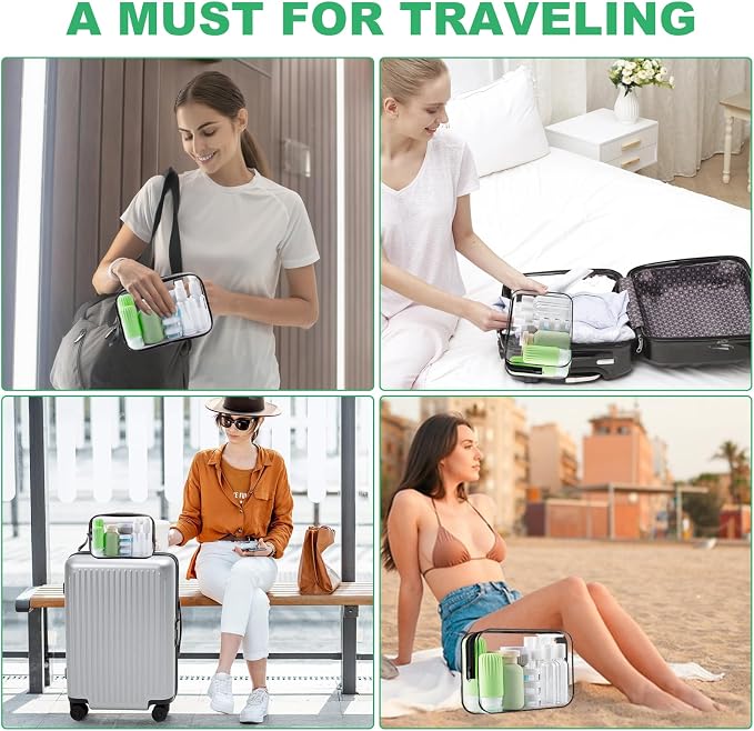 Travel Bottles for Toiletries, 25 Pack TSA Approved Travel Size Containers for Toiletries, Leak Proof Refillable & Squeezable Toiletry Bottles Kit with Clear Bag for Shampoo Lotion Cream Conditioner - Image 8
