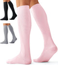 Compression Socks for Women and Men(3 Pairs)15-20mmHg - Best Circulation Support Socks by Bluemaple
