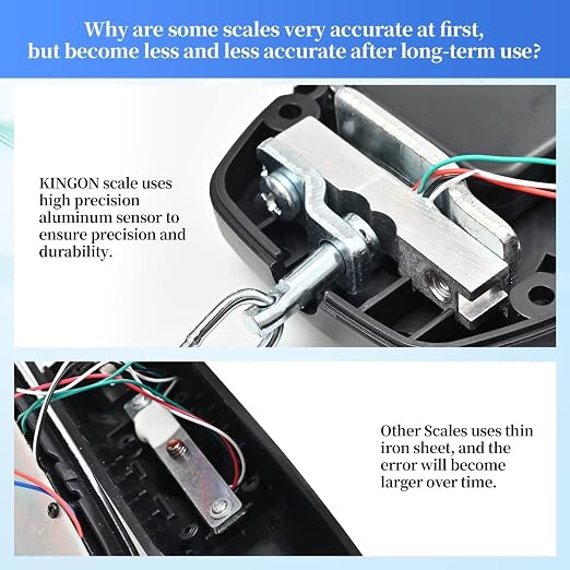 Rechargeable Luggage Scale, Digital Portable Bag Scale for Travel, Suitcase Weight Scale with Strap & Comfortable Handle, 110lb/50kg Capacity - Image 3