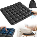 Upgrade Airplane Seat Cushion with No External Air Pump, Travel Cushion for Long Flights, Portable Wheelchair Cushions, Adjustable Air Cushion with Non-Skid Bottom Relief Discomfort in Coccyx by SGJHUI