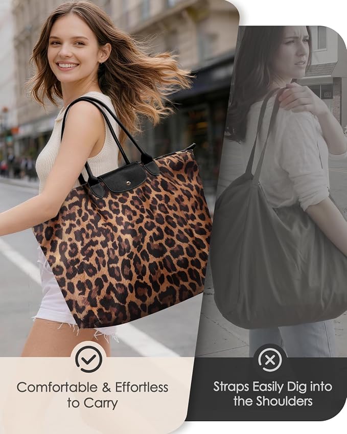 Miss Adola Aesthetic Nylon Tote Bag for Women | Lightweight, Foldable, Waterproof, Large Capacity for Travel, Work, Teacher - Image 6