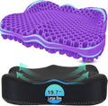 Thicken 19.7in Seat Cushion, Gel Seat Cushion for Long Sitting–Office Chair, Wheelchair, Car Pad, Large Cooling Support Pad for Back Pain, Sciatica, Tailbone Pain Relief by AirllantryHome