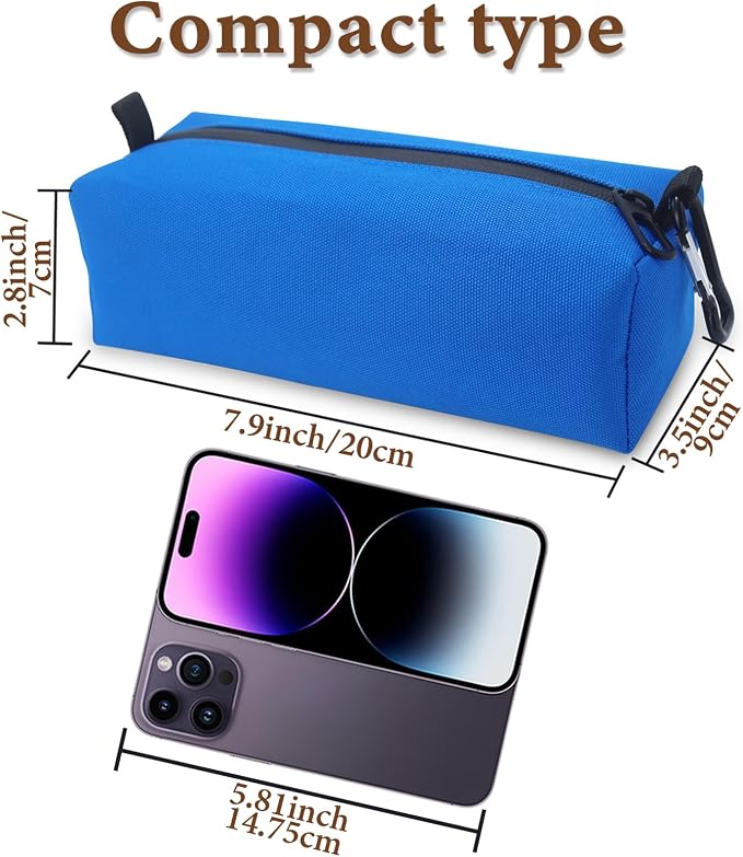 Small Toiletry Bag for Men, Travel Bag Waterproof and Foldable for Storage Mini Toiletry Bag Equipped With Carabiner for Easy Portability (blue) - Image 2