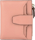 Women's RFID Blocking Leather Small Compact Bi-fold Zipper Pocket Wallet Card Case Purse with id Window by AINIMOER