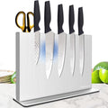 Magnetic Knife Block Without Knives—Stainless Steel Double-Sided Magnetic Knife Holder Stand with Strong Magnets, Knife Storage Organizer for Kitchen Counter top by Unknown
