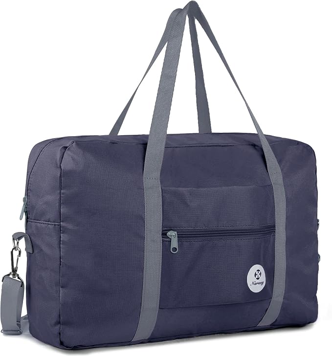 For Spirit Airlines Personal Item Bag Foldable Travel Duffel Bag Tote Carry on Luggage Duffle Overnight for Women and Men by Narwey