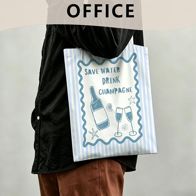 Summer Coastal Beach Canvas Tote Bag - Image 5