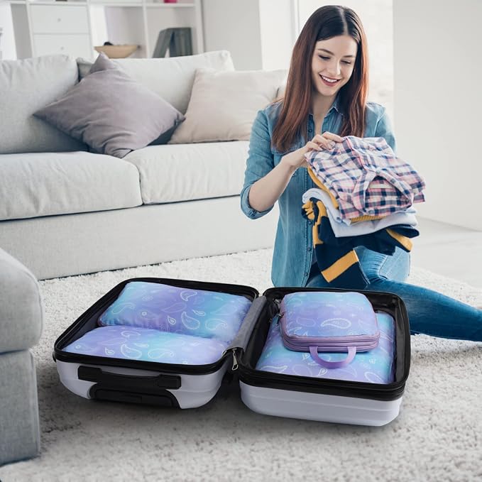 Cambond Compression Packing Cubes for Travel - Luggage Suitcase Organizer | Compression Zip Design for Space-saving, Expandable, Lightweight, Keep Clothes Sorted, Luggage Space Tidy, Carry on Pack Fast - Image 9