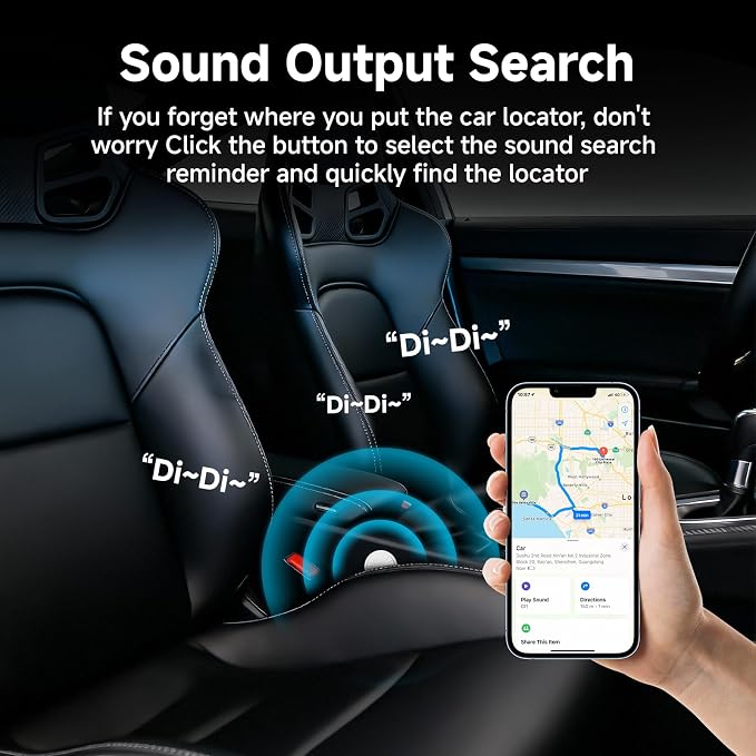 GPS Tracker for Super Magnetic Vehicles No Subscription for iOS and Android | No-Wiring Hidden Tracking Device with App Alerts for Cars, Motorcycles & Teen Drivers - Image 3